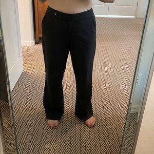 Gray Wide-Leg Trousers - classic fit